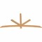 Ekena Millwork Alberta Smooth Timber Gable Bracket, Western Red Cedar, 84"W x 42"H x 1 1/2"D x 3 1/2"F, 12/12 Pitch GBW084X42X0204ALB00SWR - alternate 2